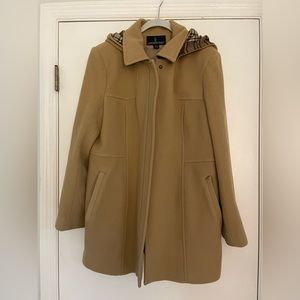 London Fog winter wool coat with removable hood